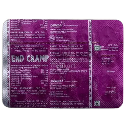 end cramp tablet 10's